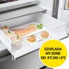 Lodówka HAIER HTW5620DNMG No Frost 205cm Inox Funkcje Zmiana kierunku otwierania drzwi, Sterowanie smartfonem, Szybkie chłodzenie, Szybkie zamrażanie
