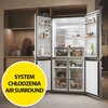 Lodówka HAIER HCR3818ENMM Side by Side No frost 181.5cm Kolor producenta Inox