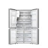 U Lodówka HISENSE RQ760N4AIF Side by Side No frost 178.5cm Srebrna Podajnik wody Kostkarka Liczba półek na butelki 0