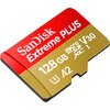 Karta pamięci SANDISK microSDXC Extreme Plus 128GB + Adapter Klasa prędkości A2