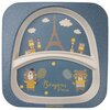 Zestaw obiadowy CANPOL BABIES Bonjour Paris 9/227 (5 elementów) Granatowy Możliwość mycia w zmywarce Tak