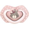 Smoczek CANPOL BABIES Bonjour Paris 6-18 m Różowo-szary (2 sztuki) Rodzaj Uspokajający