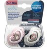 Smoczek CANPOL BABIES Bonjour Paris 6-18 m Różowo-szary (2 sztuki) Rodzaj Ortodontyczny