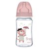 Butelka CANPOL BABIES Easy Start Bonjour Paris 240 ml Różowy