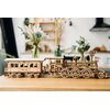 Zabawka drewniana WOOD TRICK Vintage Machinery 3D Locomotive R17 WDTK022 (405 elementów) Wymiary po złożeniu [cm] 87 x 13 x 18