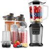 Blender kielichowy SENCOR SBL 7570SS (Sportowy) + 4 bidony + młynek w komplecie