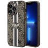 Etui GUESS 4G Printed Stripes MagSafe do Apple iPhone 14 Pro Max Brązowy