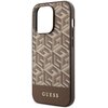 Etui GUESS GCube Stripes MagSafe do Apple iPhone 14 Pro Brązowy Typ Etui nakładka
