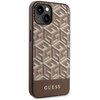 Etui GUESS GCube Stripes MagSafe do Apple iPhone 14 Plus Brązowy Kompatybilność Apple iPhone 14 Plus