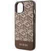 Etui GUESS GCube Stripes MagSafe do Apple iPhone 14 Plus Brązowy Typ Etui nakładka