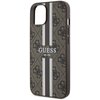 Etui GUESS 4G Printed Stripes MagSafe do Apple iPhone 14 Plus Brązowy Typ Etui nakładka