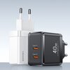 Ładowarka sieciowa USAMS T54 CC172TC02 (US-CC172) PD 40W Biały Rodzaj złącza USB-C - 2 szt.