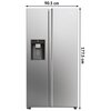 Lodówka HAIER HSW59F18EIMM Side by Side No Frost 177.5cm Inox Dystrybutor wody Kompresor inwerterowy Tak