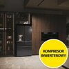 Lodówka HAIER HFW7918EIMB No Frost 177.5cm Szczotkowana czerń Podajnik wody Kostkarka Szklane wykończenie drzwi Nie