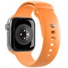 Pasek PURO Icon do Apple Watch 38/40/41/42mm Pomarańczowy Materiał Silikon