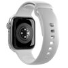 Pasek PURO Icon do Apple Watch 44/45/46/49mm Biały Materiał Silikon