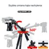 Statyw FOTOPRO X-go HR Pro + FPH-52Q Czarny Do kamer Tak