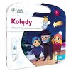 Okładka książki "Kolędy" z serii "Czytaj z Albikiem" przedstawia ilustrację trzech postaci spacerujących nocą, z aniołem i gwiazdą na niebie. Na okładce widnieje tekst: "Kolędy", "Interaktywna mówiąca książka", oraz logo "Albi".