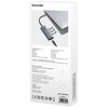 Hub BASEUS UltraJoy BS-OH109 4w1 USB Typu C, Pasywny Kolor Szary