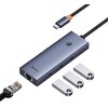 Hub BASEUS UltraJoy BS-OH109 4w1 USB Typu C, Pasywny Porty wyjścia RJ-45 (LAN) - 1 szt.