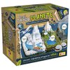 Pudełko zestawu edukacyjnego z napisem "Ocal naszą PLANETĘ" oraz ilustracjami przedstawiającymi krajobrazy polarne, górskie i przemysłowe. Na opakowaniu widnieje logo "Lisciani" oraz hasło "Lisciani, najlepszy przyjaciel NATURY".