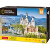 Puzzle 3D CUBIC FUN National Geographic Zamek Neuschwanstein DS0990H (121 elementów)