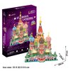 Puzzle 3D CUBIC FUN LED Katedra Św. Bazyla L519H (128 elementów) Seria LED
