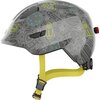 Kask rowerowy ABUS Smiley 3.0 LED Space Szaro-zielony dla Dzieci (rozmiar M)