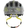 Kask rowerowy ABUS Smiley 3.0 LED Space Szaro-zielony dla Dzieci (rozmiar M) Materiał wewnętrzny EPS