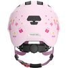 Kask rowerowy ABUS Smiley 3.0 LED Princess Różowy dla Dzieci (rozmiar M) Regulacja Od 50 do 55 cm