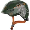Kask rowerowy ABUS Smiley 3.0 LED Robo Zielono-szary dla Dzieci (rozmiar S)