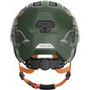 Kask rowerowy ABUS Smiley 3.0 LED Robo Zielono-szary dla Dzieci (rozmiar S) Regulacja Od 45 do 50 cm