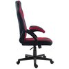Fotel MIRPOL Pixel Czarno-czerwony Materiał obicia Skóra syntetyczna