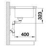 Zlewozmywak BLANCO Subline 700-U Level 527172 Delikatny biały Minimalna szerokość podbudowy 80 cm
