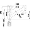Bateria BLANCO Wega-S II 526983 Wulkaniczny szary Typ Stojąca