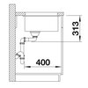 Zlewozmywak BLANCO Subline 700-U 527173 Delikatny biały Głębokość [cm] 46