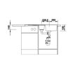 Zlewozmywak BLANCO Zia 6 S 527389 Wulkaniczny szary Komora 2 170 x 263 x 140 mm