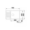 Zlewozmywak BLANCO Zia XL 6 S Compact 527396 Wulkaniczny szary Wykonanie Silgranit