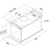 Okap TOFLESZ Astro Eco 59.5 cm Czarny 428m3/h 68dB klasa D Włącznik i wyłącznik oświetlenia Filtr przeciwtłuszczowy Aluminiowy