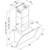 Okap TOFLESZ Fiera Lux 60 cm Czarny 428.3m3/h 68dB klasa D Szerokość [cm] 60
