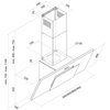 Okap TOFLESZ Fiera Sprint 80 cm Czarny 428m3/h 68dB klasa D Szerokość [cm] 80