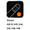 Zestaw kluczy imbusowych NEO TOOLS 84-254 (6 elementów) Rodzaj Nasadka Hex