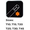 Zestaw kluczy torx NEO TOOLS 84-264 (6 elementów) Rodzaj Zestaw kluczy Torx