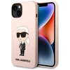 Etui KARL LAGERFELD Silicone NFT Ikonik do Apple iPhone 14 Plus Różowy