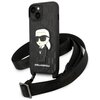 Etui KARL LAGERFELD NFT Monogram Ikonik Patch do Apple iPhone 14 Czarny