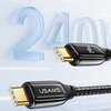 Kabel USB-C - USB-C USAMS SJ580USB01 240W 1.2 m Czarny Rodzaj Kabel