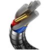Kabel USB-C - USB-C USAMS SJ580USB01 240W 1.2 m Czarny Długość [m] 1.2