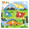 Puzzle VIGA Pierwsze puzzle z uchwytami: Dinozaury 44596 (4 elementy)