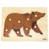 Puzzle VIGA Na podkładce: Miś 44606 (8 elementów) Rodzaj Drewniane