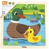 Puzzle VIGA Na podkładce: Kaczka 44621 (9 elementów)